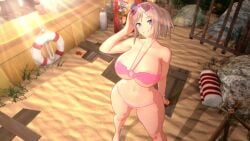 1girls big_breasts big_thighs bikini breasts busty eyewear_on_head female heart-shaped_sunglasses huge_breasts huge_thighs koikatsu large_breasts large_thighs navel original original_character scratch-key sunglasses sunglasses_on_head swimsuit thick_thighs thighs voluptuous