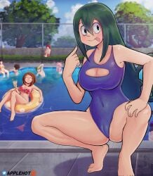 alternate_version_available applehot armpits ashido_mina ass asui_tsuyu bakugou_katsuki bare_hips barefoot big_breasts bikini bikini_bottom_removed bikini_malfunction bikini_top_only black_hair blonde_hair blush boku_no_hero_academia boob_window bottomless brown_hair censored_vagina cleavage eijirou_kirishima embarrassed embarrassed_female embarrassed_nude_female feet female green_eyes green_hair groin high_school_student hips humiliated humiliation izuku_midoriya jumping katsuki_bakugou kirishima_eijirou kneeling knees kyoka_jiro legs legs_apart light-skinned_female light_skin long_hair looking_at_viewer midoriya_izuku mina_ashido mineta_minoru minoru_mineta momo_yaoyorozu multiple_girls my_hero_academia navel nervous nervous_expression nosebleed ochako_uraraka outdoors pervert pink_body pink_hair play playing pool poolside purple_hair pussy_visible red_face red_faced red_hair shounen_jump skin_tight squatting student summer sweat sweatdrop swimsuit teen teen_boy teen_girl teenage teenage_boy teenage_girl teenager thick_thighs thighs tight_fit toenails toes tongue tongue_out tsuyu_asui uraraka_ochako vagina_visible_through_clothing water yaoyorozu_momo young