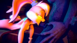 3d 3d_animation animated anthro anthro_on_anthro furry_only lola_bunny no_humans no_sound nude oral tagme twitchyanimation video