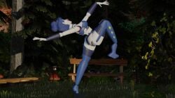 3d 3d_(artwork) 3d_model ass ass_focus ballerina ballora ballora_(fnafsl) blender blender3d blender_(medium) blender_(software) blender_cycles blender_eevee blue_hair blue_legwear blue_panties dancing female female_focus female_only five_nights_at_freddy's five_nights_at_freddy's:_sister_location fnaf forest glamrock_ballora grass outdoor outdoors panties robot robot_girl robot_humanoid scottgames sister_location solo solo_female solo_focus sunset tree trees underwear white_body