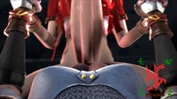 3d aerith_gainsborough ambiguous_penetration animated armor bandana blush brown_hair cowgirl_position final_fantasy final_fantasy_vii final_fantasy_vii_remake futa_on_futa futanari giver_pov green_eyes happy_sex holding_hands huge_cock implied_futanari jessie_rasberry multiple_girls no_sound penis pov pov_eye_contact pov_futa receiving_pov sfmslayer source_filmmaker square_enix tagme taker_pov testicles uncircumcised video