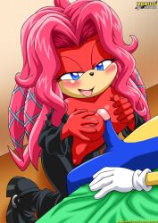 1boy1girl bbmbbf furry furry_only lien-da male mobius_unleashed open_clothes paizuri palcomix partial_male pussy sonic_(series) sonic_the_hedgehog sonic_the_hedgehog_(archie) sonic_the_hedgehog_(series) titjob unzipped_bodysuit