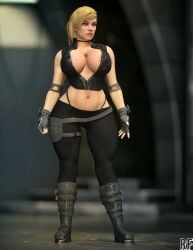 sonya blade from mortal kombat by rude frog