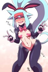 1girls ashe_(megaman_zx) mega_man mega_man_zx_advent noburockman reverse_bunnysuit small_breasts tagme