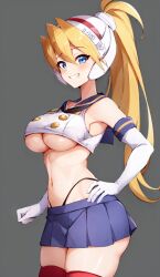 1girls ai_generated aoi_umik ciel_(mega_man) mega_man mega_man_x_dive mega_man_zero stable_diffusion tagme