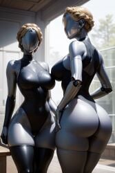 2girls ai_generated android android_girl ass athletic athletic_female atomic_heart ballerina big_breasts big_butt big_thighs bottom_heavy breasts bubble_ass bubble_butt bust busty curvaceous curvy curvy_figure daidouji daidouji_(artist) digital_media_(artwork) faceless faceless_character faceless_female female female_focus fit fit_female focus_entertainment grey-skinned_female grey_body grey_skin gynoid hips hourglass_figure huge_ass huge_breasts humanoid large_breasts left_(atomic_heart) legs mature mature_female metallic_body mundfish right_(atomic_heart) robot robot_girl robot_humanoid russian russian_girl soviet soviet_union the_twins_(atomic_heart) thick thick_ass thick_hips thick_legs thick_thighs thighs toned toned_female top_heavy top_heavy_breasts twins upper_body voluptuous voluptuous_female waist wide_hips