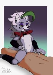 1boy 1girls 2023 4_fingers aged_down animatronic anthro anthro_focus anthro_on_top anthro_penetrated areola arm_warmers armwear bedroom_eyes biped black_nose bracelet breasts canid canine canis cheek_markings cheek_tuft claws clitoris clothing color_edit colored cowgirl_position cub dark_body dark_skin dated digital_media_(artwork) duo ear_piercing ear_ring eyebrows eyelashes eyeshadow faceless_character faceless_male facial_markings facial_tuft fangs female female_anthro female_cub female_focus female_on_human female_on_top female_penetrated fingers five_nights_at_freddy's five_nights_at_freddy's:_security_breach from_front_position furry furry_female genitals green_highlights hair half-closed_eyes happy happy_sex head_markings hi_res highlights_(coloring) human human_on_anthro human_on_bottom human_penetrating human_penetrating_anthro human_penetrating_female human_penetrating_robot inner_ear_fluff interspecies jewelry jupiterorange larger_human larger_male leg_warmers legwear long_hair looking_pleasured machine makeup male male/female male_human/female_anthro male_human/female_cub male_human/female_robot male_on_anthro male_on_bottom male_penetrating male_penetrating_anthro male_penetrating_female male_penetrating_robot mammal markings mostly_nude narrowed_eyes navel nipples on_bottom on_top open_mouth open_smile partial_male penetration penile penile_penetration penis_in_pussy piercing pussy ring_piercing robot robot_girl roxanne_wolf_(fnaf) scottgames seductive sex simple_background size_difference small_breasts smaller_anthro smaller_female smaller_penetrated smile solo_focus spiked_bracelet spikes steel_wool_studios sukk-madikk tail teeth third-party_edit tongue tuft vaginal_penetration white_hair wolf yellow_eyes young young_version younger_female