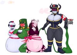 4girls belly_expansion belly_inflation big_belly big_breasts bow clothing countryhumans countryhumans_girl countryhumans_oc crossover earrings echo_chamber(ech0chamber) english_text expansion fanart female female_only friday_night_funkin friday_night_funkin_mod inflated_belly inflation inflation_fetish japanese_empire_(countryhumans) jeff194 sarvente_(dokki.doodlez) text transparent_background watermark yuri