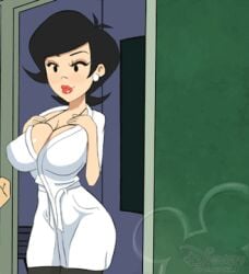 1girls american_dragon:_jake_long animated asian asian_female black_hair black_hair_female bouncing_ass bouncing_breasts cameltoe cleavage curvy disney edit erect_nipples female gif huge_areolae huge_ass huge_breasts meegol puffy_nipples red_lips short_hair short_hair_female susan_long thick_lips voluptuous wide_hips