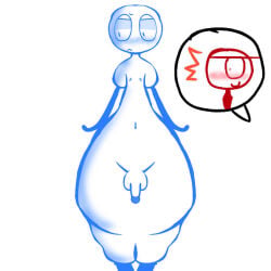 Blue (Dick Figures) Rule 34 Image