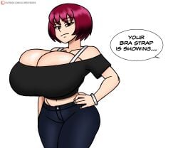 Bra Strap Is Showing (Meme) Rule 34 Image