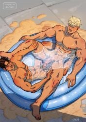 2boys billy_kaplan crisart hulkling male_only marvel marvel_comics naked pool teddy_altman wiccan young_avengers