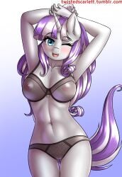 anthro female friendship_is_magic hasbro lingerie milf my_little_pony png see-through smiling solo tagme twilight_velvet_(mlp) twistedscarlett60 winking