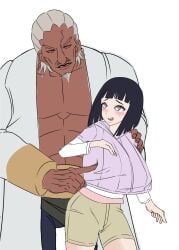 1boy 1boy1girl 1girls beard belt big_ass big_breasts big_butt big_penis black_penis blonde_hair blush boruto:_naruto_next_generations bracelet breast_press breast_squeeze busty cheating cheating_wife cornrows cuckold dark-skinned_male dark_skin facial_hair grope groping groping_breasts height_difference hi_res high_resolution highres hinata_hyuuga hoodie hyuuga_hinata interracial jacket large_breasts light-skinned_female light_skin mature mature_female mature_male milf moustache naruto naruto_(series) naruto_shippuden netorare ntr pale-skinned_female pale_skin raikage robe shorts shounen_jump size_difference surprise_party sweat sweatdrop white_background