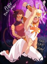 ! 2020s 2023 2girls adora anal anal_penetration anal_sex animal_ears armor blonde_female blonde_hair blue_eyes blush bodysuit bondage boob_window bottomless bottomless_female bound bound_wrists bracer brown_hair brown_tail cat_ears cat_tail catgirl catra ceramicgreed claw_marks claws cleavage domination dress english_text femdom femsub forest forest_background from_behind hands_above_head heart heterochromia hi_res human humanoid kneeling lesbian_sex lezdom lezsub long_hair multiple_girls pants pauldrons platinum_blonde_hair pussy pussy_juice red_bodysuit ripped_clothing ripped_dress ripped_pants ripped_skirt scratches sex sex_toy sex_toy_in_ass sex_toy_penetration she-ra_and_the_princesses_of_power short_hair skirt smirk sound_effects strap-on submissive tail text thick_thighs tiara torn_clothes torn_dress torn_pants torn_skirt very_long_hair whispering_woods white_dress white_pants white_skirt yellow_eyes yuri