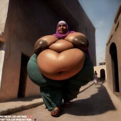 1girls 4k ai_generated arabic areolae bbw belly belly_button big_ass big_belly big_breasts breasts cellulite female female_focus female_only gilf granny highres hijab huge_breasts huge_hips human large_ass large_breasts massive_belly matronai_(artist) mature mature_female mature_woman nipples obese obese_female old old_woman older_female patreon patreon_username pinup public public_nudity sagging_breasts solo ssbbw stable_diffusion sweat sweating thick thick_thighs thighs twitter_username wide_hips