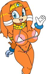 1female 1girl 1girls areola areolae bandage bandages big_areola big_areolae big_breasts black_eyelashes black_nose blue_bracelet blue_bracelets blue_eyes blue_jewelry bracelet bracelets breasts cassettedream clothes clothing collar dream-cassette echidna echidna_tail eyelashes eyes female female_only female_solo fur girl gloves gold_collar gold_jewelry green_panties green_underwear greeting greeting_viewer hips hoshime huge_areola huge_areolae huge_breasts jewelry looking_at_viewer multicolored_clothes multicolored_clothing multicolored_panties multicolored_underwear navel nipples nose open_mouth open_smile panties panties_down pubic_hair red_body red_clothes red_clothing red_fur red_panties red_underwear rings sega shoulders showing_teeth smile smiling smiling_at_viewer solo solo_female sonic_(series) sonic_adventure sonic_team sonic_the_hedgehog_(series) tail teeth teeth_showing teeth_visible tikal_the_echidna transparent_background underwear visible_teeth wardrobe_malfunction waving waving_at_viewer white_clothes white_clothing white_gloves white_panties white_underwear