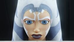 1boy 1girls 3d aged_up ahsoka_tano airress3d_(3d-modeller) alien alien_girl animated big_breasts blue_eyes boob_crush clothed clothed_male crushed_by_breasts envlight erect_nipples facepaint female giantess large_breasts larger_female male micro_on_macro mp4 nipples orange_skin partially_clothed_female powerful_breasts shrunken_male size_difference smaller_male sound star_wars tagme the_clone_wars:_season_seven thick_lips togruta topless underneath_breasts video weaponized_breasts