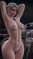 1girls 3d abs bedroom breasts cd_projekt_red ciri epic_games eyeshadow facial_scar female fortnite fortnite:_battle_royale freckles green_eyes half_updo kaer_morhen looking_at_viewer mascara meis3d navel nipples pale-skinned_female petite pubic_hair pussy runny_makeup scar scars seductive_look see-through see-through_bra the_witcher_(series) the_witcher_3:_wild_hunt tied_hair white_hair witch witcher_medallion