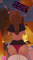 3d animated breakwater_ridge brown_eyes brown_hair fishnets glasses harry_potter hermione_granger light-skinned_male partial_male ponytail stockings tagme teacher_clothing teacher_outfit video