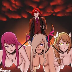 1boy 3girls alear_(fire_emblem) all_fours bitch_taken_for_walk bondage bound braid breasts clothed_male_nude_female collar completely_nude female female_focus femsub fire_emblem fire_emblem_engage goldmary_(fire_emblem) hair_over_one_eye hair_over_shoulder happy_sub harem ivy_(fire_emblem) large_breasts leash long_hair male maledom multiple_girls multiple_subs multiple_subs_one_dom nintendo nude nude_female petplay pink_eyes restrained rukotaro side_ponytail slave smile violet_eyes violet_hair zephia_(fire_emblem)