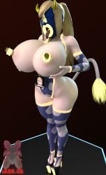 3d body_modification brainwashing cow_print high_heels huge_breasts ibex-cg lactoselass_(ibex) metroid milking samus_aran