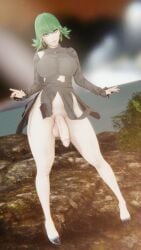 1futa 3d big_penis futa_only futanari high_heels looking_at_viewer one-punch_man self_upload tatsumaki zbeb