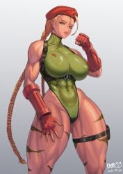 1girls big_breasts blonde_hair braided_twintails breasts busty cammy_white capcom curvaceous curvy curvy_body curvy_female curvy_figure female female_only fully_clothed huge_breasts kingbang kongman99 large_breasts leotard looking_at_viewer solo street_fighter thick_thighs thighs voluptuous