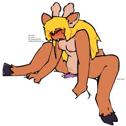 1girls 2d alternate_version_available anthro anthro_female anthro_only breasts buckteeth catjam_(artist) closed_eyes deer deltarune dialogue dildo dildo_in_pussy dildo_insertion english_text female female_only furry furry_female furry_only genitals humanoid humanoid_female humanoid_only mammal mammal_humanoid nipples noelle_holiday penetration pussy riding_dildo scut_tail sex_toy sex_toy_in_pussy sex_toy_insertion short_tail solo tail teeth text undertale_(series) vaginal_penetration