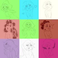 2017 8girls ahe_gao amethyst_(steven_universe) blush breast_size_difference breasts drawbutts garnet_(steven_universe) kiki_pizza lapis_lazuli_(steven_universe) multiple_girls nipples pearl_(steven_universe) peridot_(steven_universe) steven_universe stevonnie vidalia_(steven_universe)