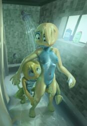 age_difference apis bleu_bencivenni breasts caprino_bencivenni cub dunsparce incest mother_and_son nokocchi older_female pokemon pussy shower showering small_penis younger_male