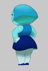 aquamarine_(steven_universe) back blue_skin drawbutts shortstack steven_universe thighs