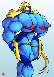 bikini extreme_muscles gigantic_breasts hyper_muscles metroid muscular_female roneesan samus_aran zero_suit_samus