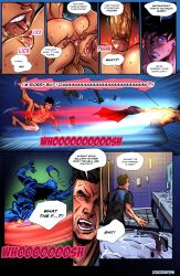 3boys abs balls batman_(series) comic damian_wayne dc dc_comics duo_focus foreskin gay jon-el jonathan_kent male male_focus male_only muscular muscular_male penis phausto retracted_foreskin robin_(damian_wayne) robin_(dc) superboy superboy_(jonathan_kent) superman_(series) supersons uncircumcised uncut