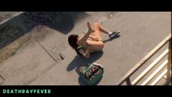 1girls 2k_games 3d abigail_blyg animated backpack colored_hair crop_top deathrayfever dirty_feet finger_fuck looking_pleasured masturbation masturbation_through_clothing medium_breasts multicolored_hair panties_aside public_masturbation skate_park sneakers supermassive_games tagme the_quarry tie_dye vaginal_masturbation vaginal_penetration video wristwear