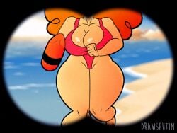 1girls animated ass athletic athletic_female baywatch_(cosplay) baywatch_(franchise) big_ass big_breasts bottom_heavy breasts bust busty cartoon_network chest cleavage curvaceous curvy curvy_figure digital_media_(artwork) drawsputin eyebrows eyelashes eyes female female_focus fit fit_female gif hair hips hourglass_figure huge_ass huge_breasts human large_ass large_breasts legs lifeguard light-skinned_female light_skin lips mature mature_female powerpuff_girls redhead running sara_bellum slim slim_waist swimsuit thick thick_hips thick_legs thick_thighs thighs top_heavy top_heavy_breasts upper_body voluptuous voluptuous_female waist wide_hips