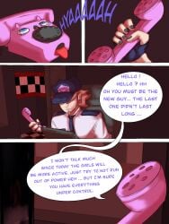 ardour_(cryptia) cartoony clothing fazclaire's five_nights_at_freddy's fredina's_nightclub hat headwear legwear nightclub nightguard nonchalant scottgames trem.hunt.er_(artist) video_games