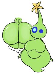 big_ass big_breasts female female_only glow_pikmin naked nintendo no_nipples nude pikmin pikmin_(species) theslashfive