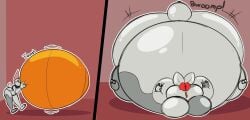 balloonlop big_breasts breasts female five_nights_at_freddy's inflation vanny_(fnaf)