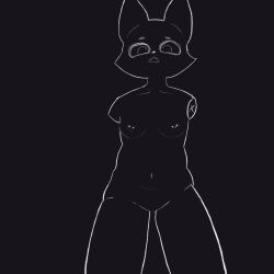 2023 :o anthro aroused biped bodily_fluids bottomless breasts canid canine canis clothed clothing detachable detachable_limbs disability erect_nipples exhibitionism eye_contact foreskin fox genitals girly hi_res hollow_eyes line_art looking_at_another looking_at_viewer looking_down luna_c male mammal monochrome navel nipple_piercing nipples nude nude_anthro nude_male open_mouth penis piercing plantigrade presenting pubes simple_background skinny small_breasts snout solo solo_focus standing teeth teeth_showing topless topless_male