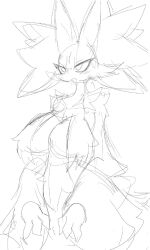 1girls 2023 big_breasts breasts cheek_tuft claws delphox ear_tuft female female_only fur furry furry_only generation_6_pokemon mahoxy nyaswitchnya pokémon_(species) pokemon pokemon_(species) pokemon_xy simple_background