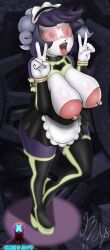 ayuko brainwashing huge_areolae huge_breasts huge_nipples hyper_areola ibex-cg maid maid_uniform mind_control mymaid_(ibex) pancake_nipples