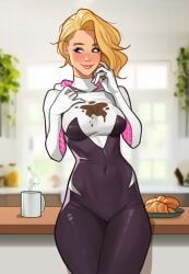 1girls ass athletic athletic_female big_ass big_breasts blonde_female blonde_hair blue_eyes bottom_heavy breasts bust busty chest cleavage curvaceous curvy curvy_figure cute cute_face digital_media_(artwork) eyebrow_piercing eyebrows eyelashes eyes female female_focus fit fit_female ghost-spider gwen_stacy hair hero heroine hips hourglass_figure huge_breasts human large_breasts legs light-skinned_female light_skin lips marvel marvel_comics minko olena_minko short_hair slim slim_waist spider-gwen spider-man:_across_the_spider-verse spider-man:_into_the_spider-verse spider-man_(series) superhero superheroine thick thick_legs thick_thighs thighs top_heavy top_heavy_breasts upper_body voluptuous voluptuous_female waist wide_hips