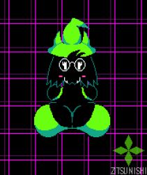 1girls anthro big_breasts black_body black_fur blush bra cute deltarune female female_focus female_only furry furry_only glasses goat hat horn horns large_breasts pixel_art ralsei ralsei_(female) rule_63 solo tagme tagme_(artist) watermark zitsunishi