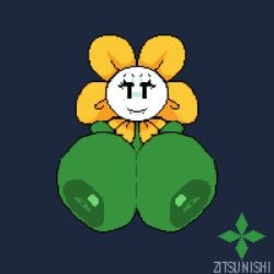 1girls 2d 2d_(artwork) 2d_artwork anthro anthrofied areola areolae big_breasts breasts color flora_fauna flower flowey_the_flower green_body hyper hyper_breasts looking_at_viewer mob_face nipples plant plant_girl plantie rule_63 smug smug_face solo solo_female solo_focus tagme tagme_(artist) uncensored uncensored_breasts undertale undertale_(series) watermark zitsunishi