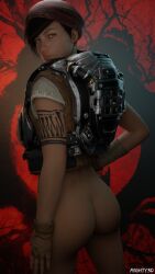 blender gears_of_war kait_diaz mighty3d nsfw