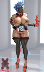 3d brainwashing drone droneification female high_heels ibex-cg junker_queen maid maid_uniform mind_control mymaid_(ibex) overwatch overwatch_2 punk_girl slave stockings