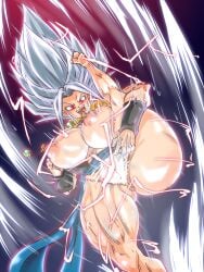 1girls anus ass beast beast_ beast_mode big_ass big_breasts big_butt breasts caule censored_pussy dragon_ball dragon_ball_super fat_ass female female_only kefla kefla_beast large_ass large_breasts leg_up light-skinned_female light_skin lighting looking_at_viewer nipple_bulge nipples open_mouth potara potara_earrings potara_fusion potara_nipple_rings red_eyes rickert_kai solo solo_female solo_focus spiky_hair thick_thighs thighs tongue white_hair