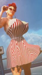 1futa 3d armpits athletic_futanari balls big_breasts black_widow_(marvel) busty coke_bottle dickgirl dress futa_only futanari high_heels hourglass_figure marvel muscles muscular muscular_futanari penis pinup soda solo sunglasses testicles toxiccg3d