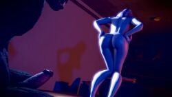 3d animated ass female mass_effect no_sound oral quarian tagme tali'zorah_nar_rayya twitchyanimation video werewolf